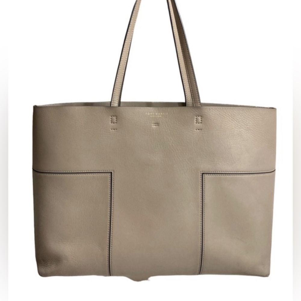 Tory Burch Leather Tote Nuetral shoulder bag - Picture 3 of 14